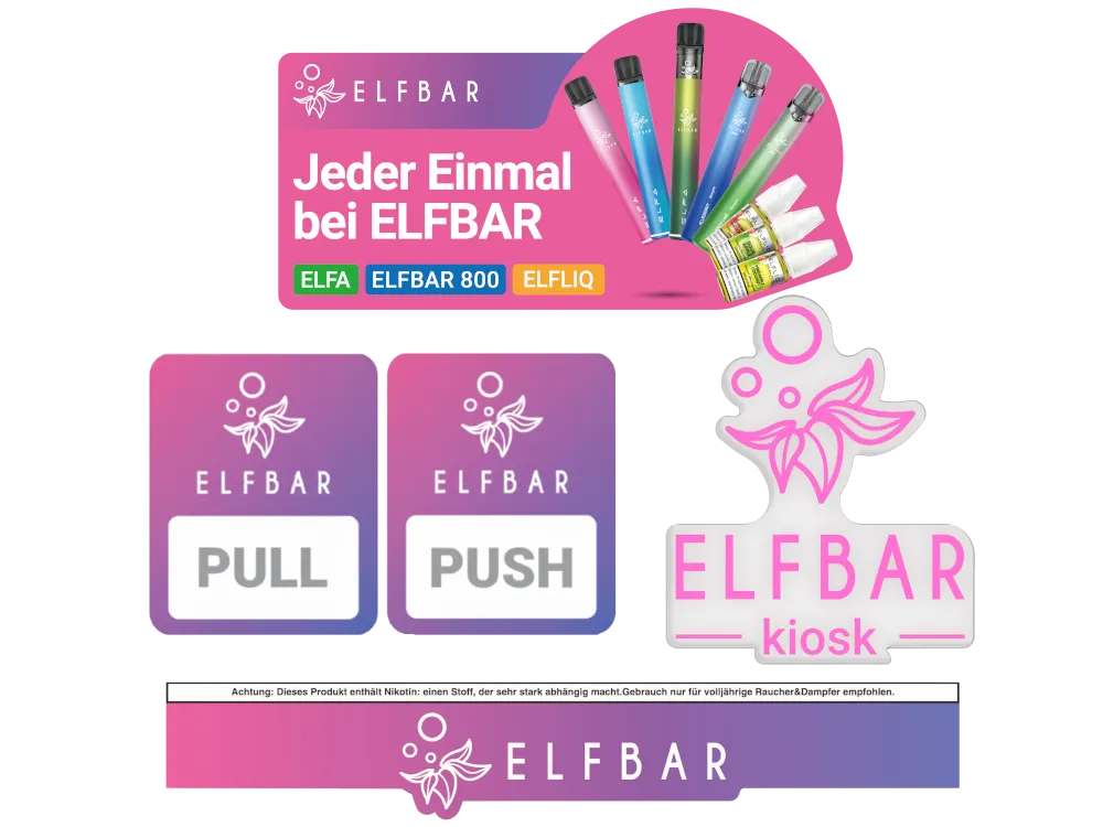 Elfbar Marketing Paket Premium LED KIOSK - Version 2
