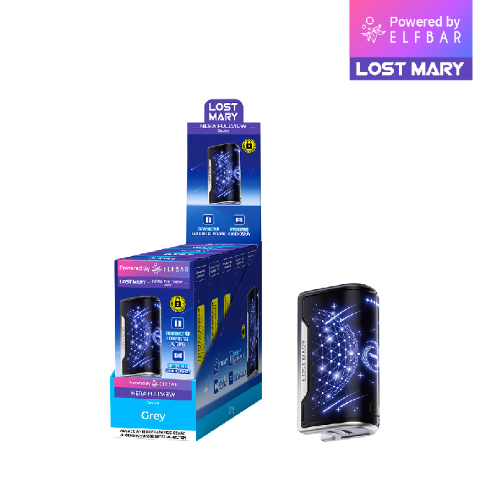 5x Lost Mary Nera 15K Akkuträger Farbe: Grey