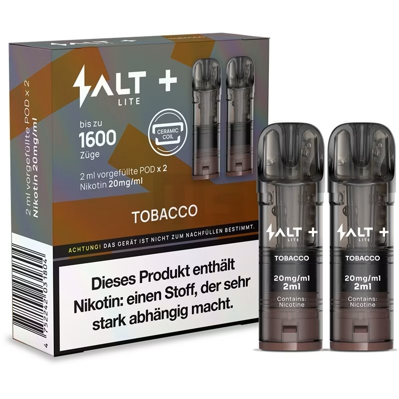 10x SALT Plus Lite Pods Tobacco 20mg/ml