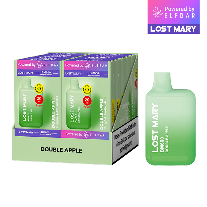 10 x Lost Mary BM600 - Double Apple 20mg Nikotin