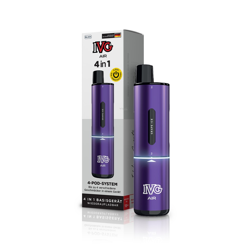 10x IVG Air 4in1 - 1100mAh Device - Farbe: Purple