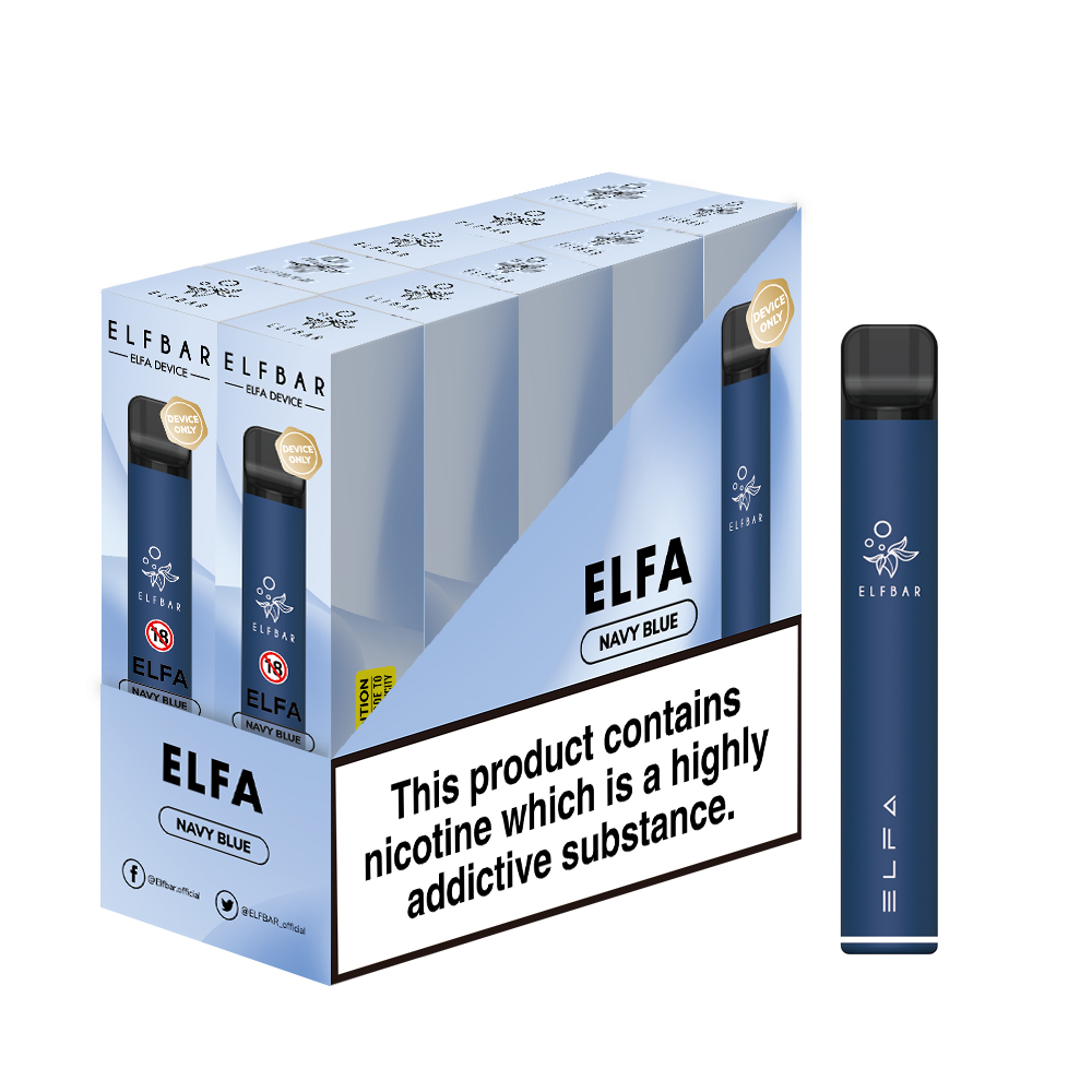 10x ELFBAR ELFA Pod Kit 500 mAh Akku - Navy Blue