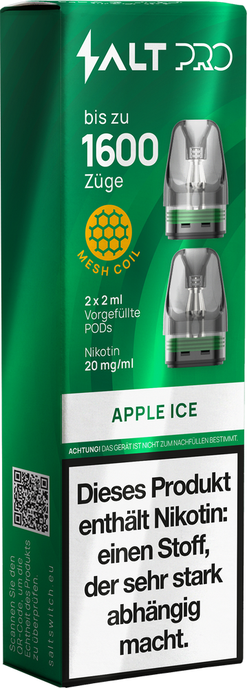 10x SALT Pro Pod - Apple Ice - 20mg Nikotingehalt - 2er Pack