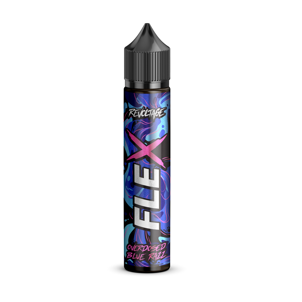 15x Revoltage FLEX Overdosed - Blue Razz - 10ml Aroma