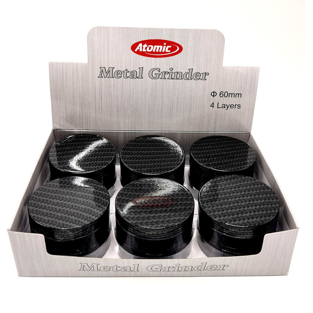 6x Atomic Metall Grinder 62mm
