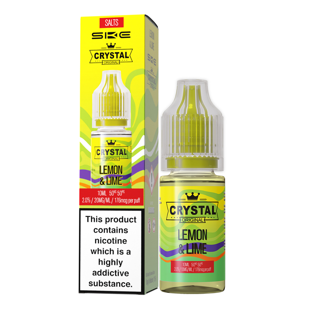 10x SKE Crystal Liquid - Lemon & Lime - 10ml Nikotinsalzliquid