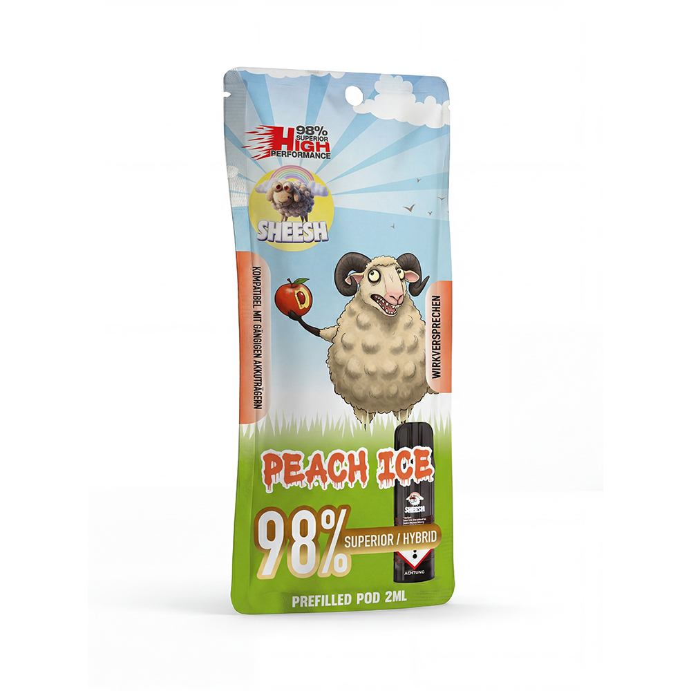 10x SHEESH - H3 Superior Pod - Peach Ice - 2ml