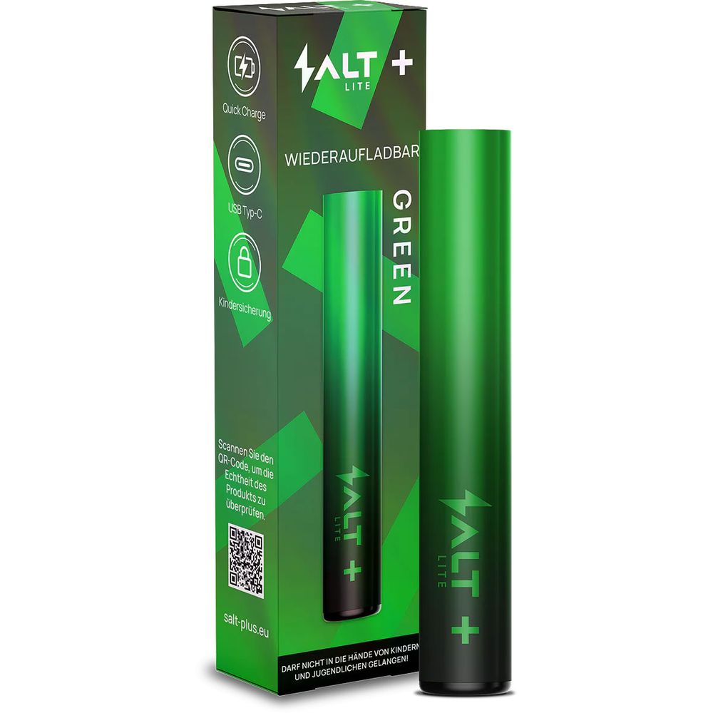 10x SALT Plus Lite Basisgerät - 500mAh - Farbe: Green