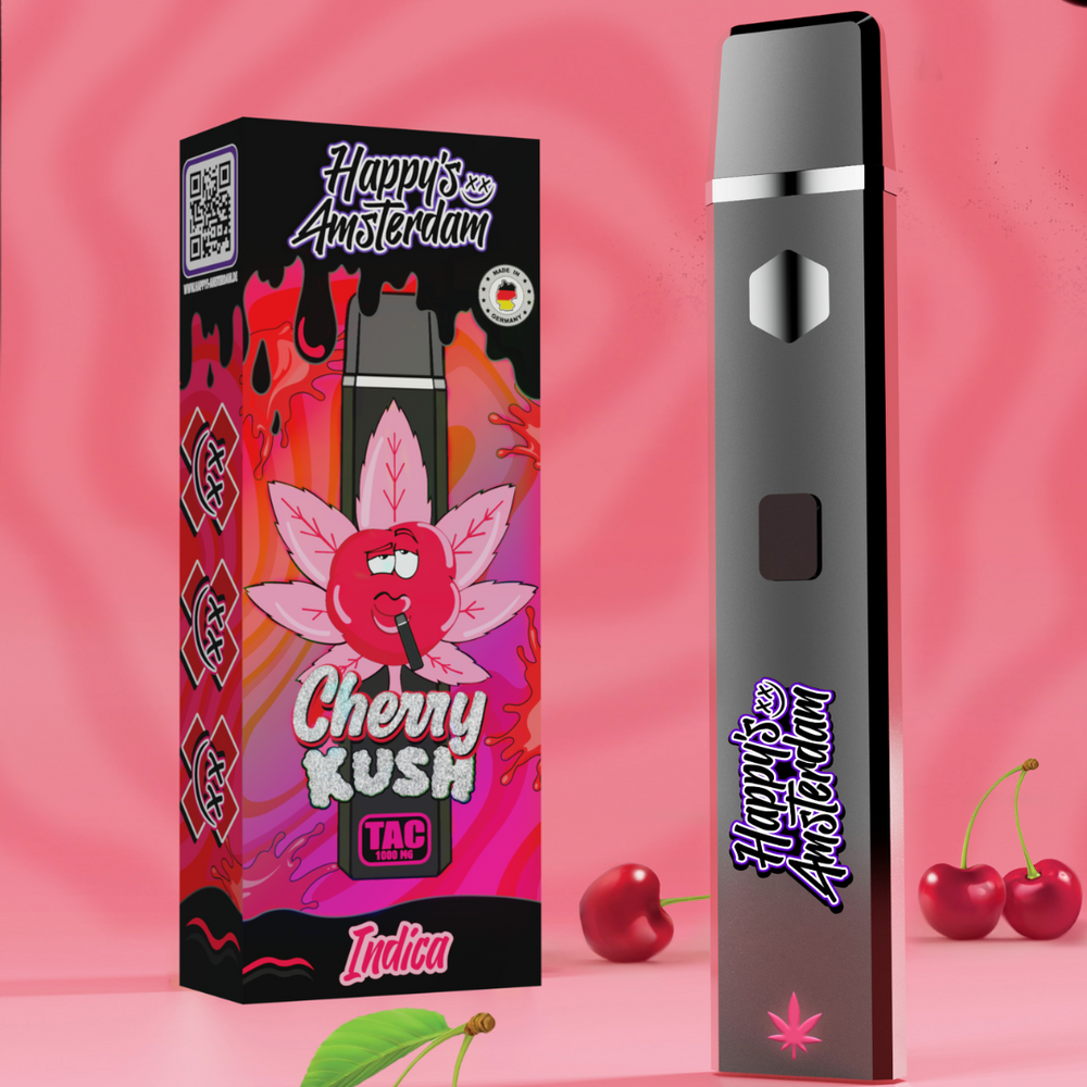 10x Happy's Amsterdam - TAC Einweg Vape - Cherry Kush