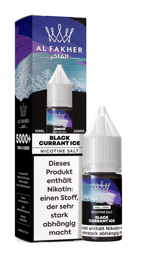 10x Al Fakher Liquid - BLACKCURRANT ICE