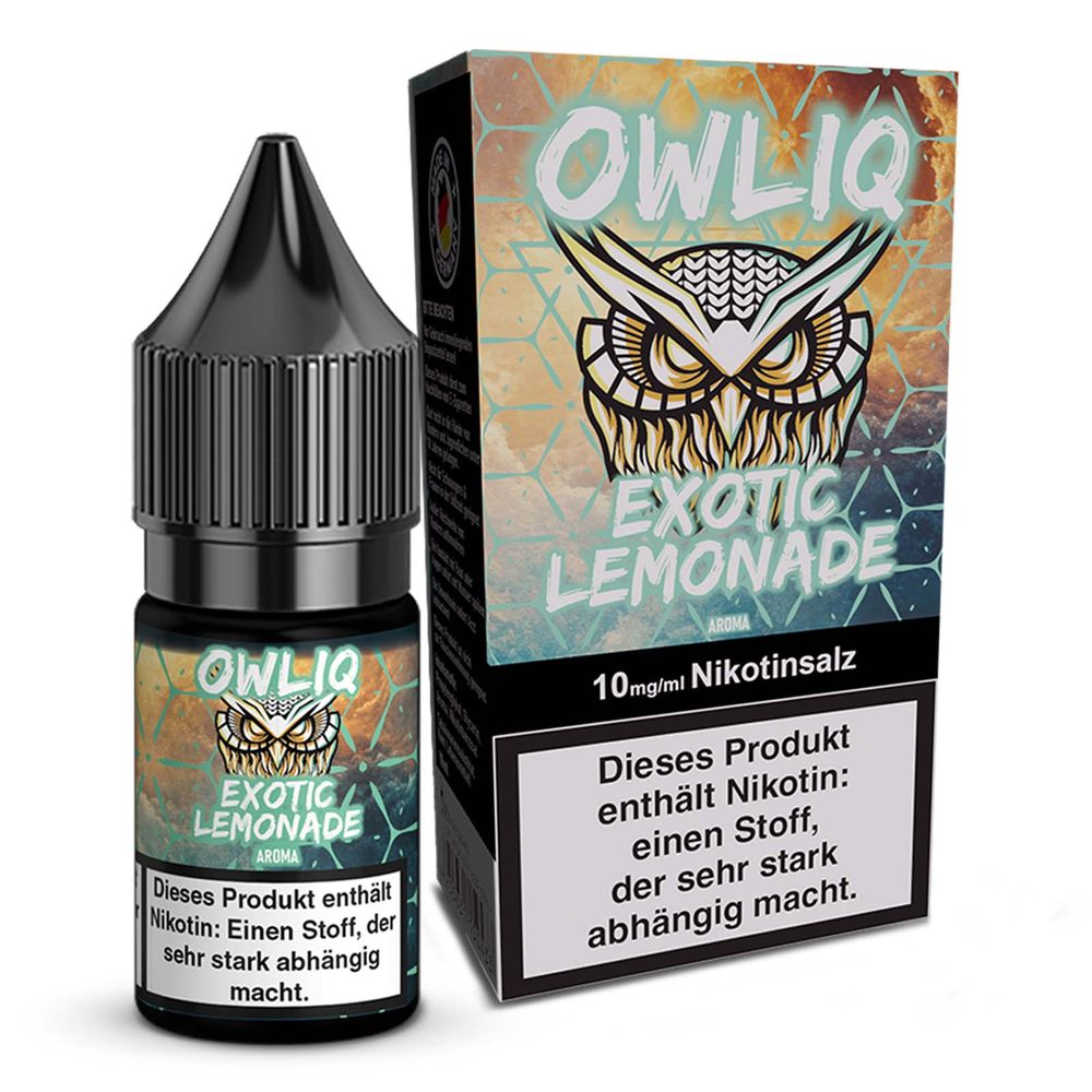 10x OWLIQ Nikotinsalz Liquid - Exotic Lemonade - 10ml