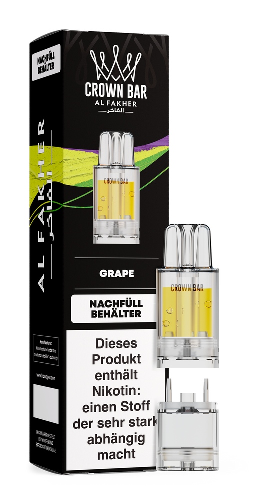 5x Al Fakher 12K PRO MAX Pod - Grape - 20mg Nikotingehalt