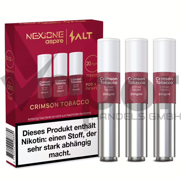10x Salt NEXIONE Pod - Crimson Tobacco 20mg/ml