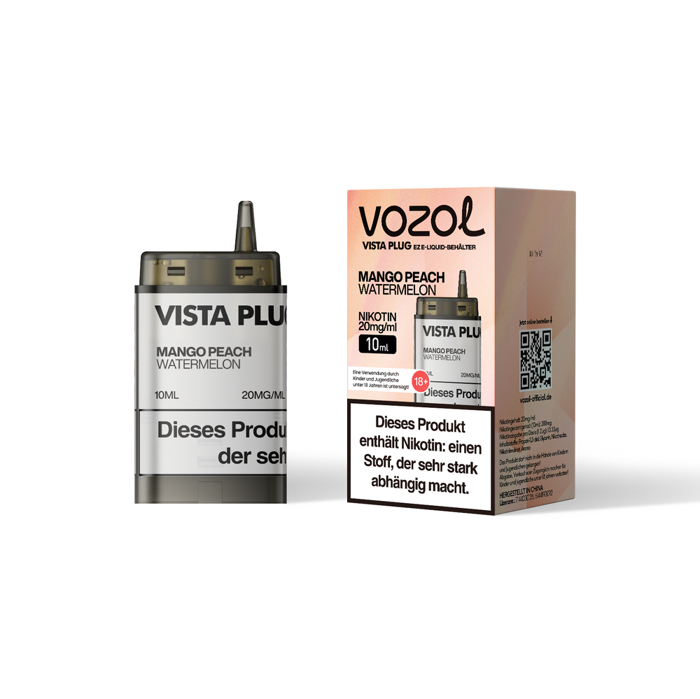 5x Vozol Vista Plug Ez Mango Peach Watermelon Pod Set