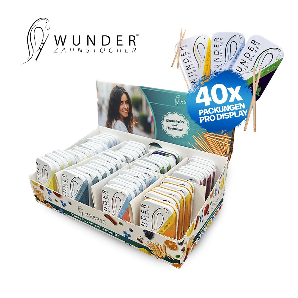 WunderZahnstocher Mixed Aufsteller