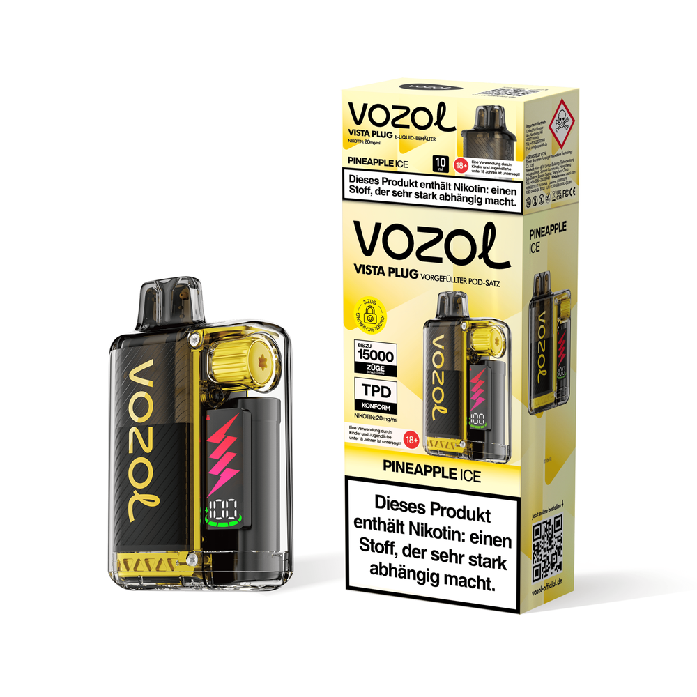 5x Vozol Vista Plug Starterkit - Pineapple Ice - 20mg Nikotin