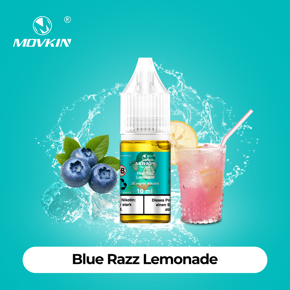 10x Movkin Liquid Blue Razz Lemonade - 10ml