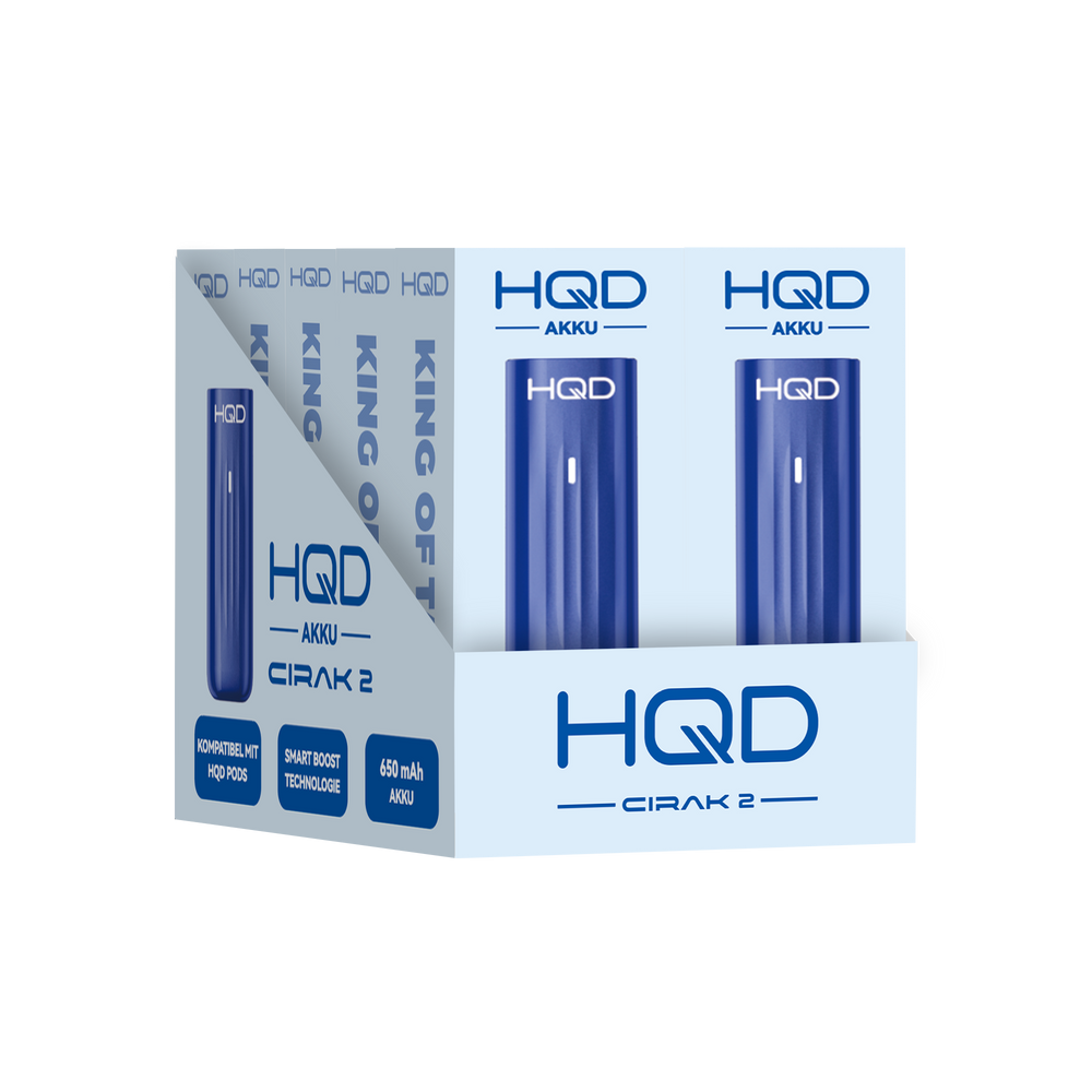 10x HQD Cirak 2 - Pod Kit 650 mAh - Farbe: Blue