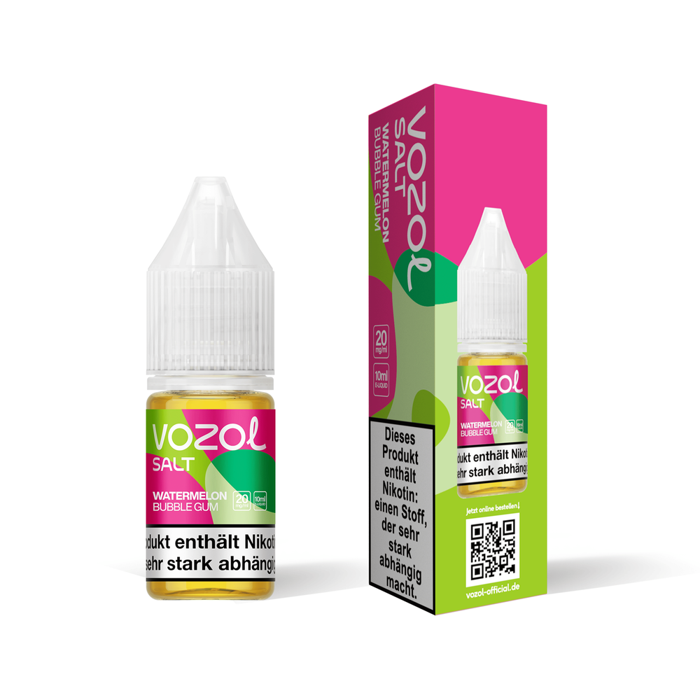 10x Vozol Liquid - Watermelon Bubble Gum - 10ml