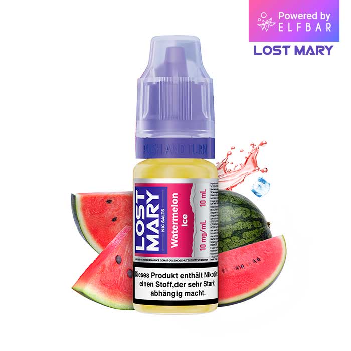 10x Elfbar Lost Mary Liquid Watermelon Ice 10ml