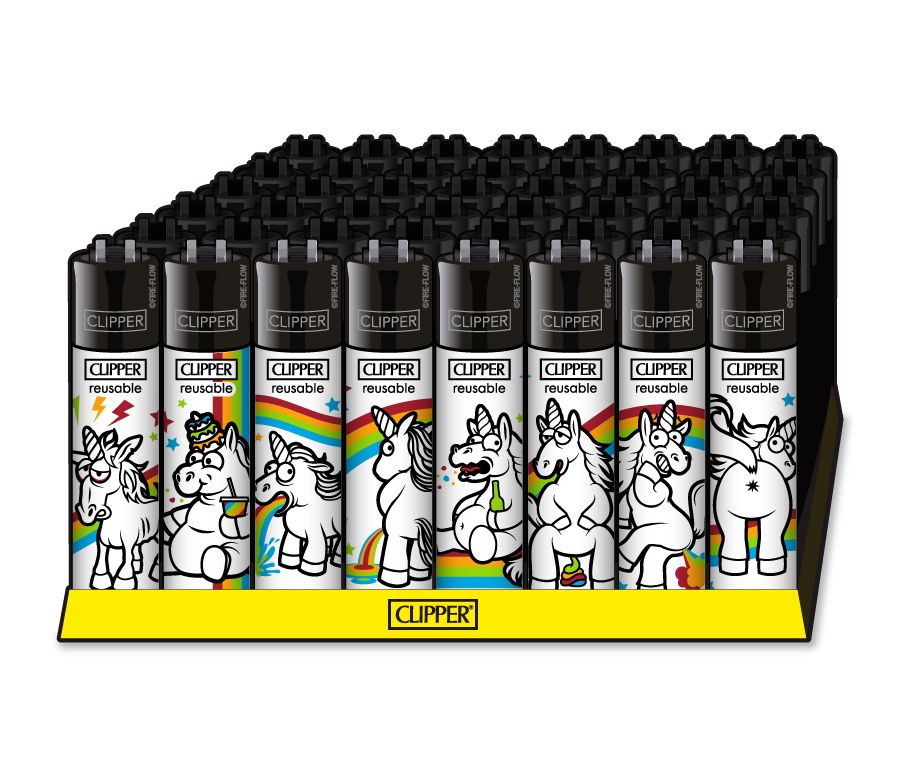 48x Clipper Reibrad Einhorn Best Of nachfüllbar