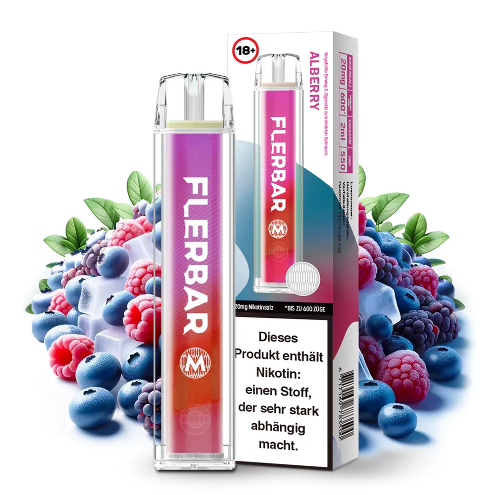10 x Flerbar M - Allberry 20mg Nikotin