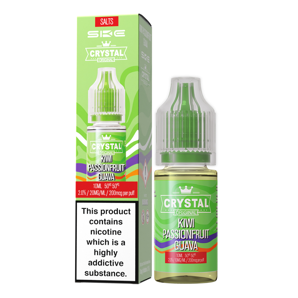 10x SKE Crystal Liquid - Kiwi Passionfruit Guava - 10ml Nikotinsalzliquid