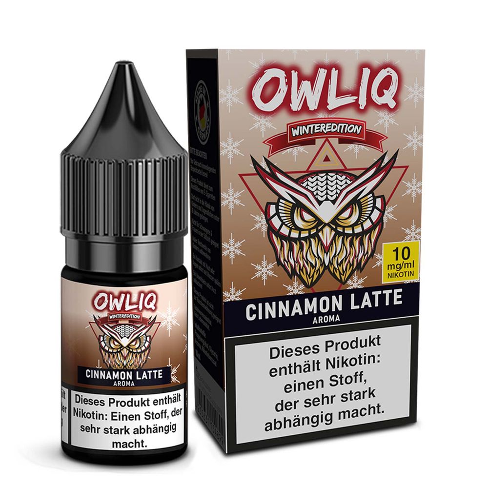 10x OWLIQ Nikotinsalz Liquid - Cinnamon Latte - 10ml