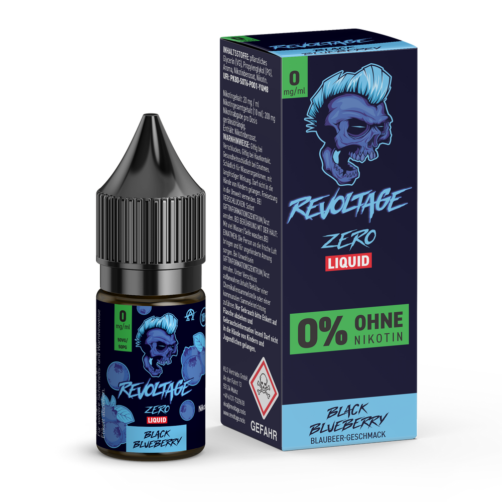 15x Revoltage - Black Blueberry - 10ml Nikotinsalz Liquid