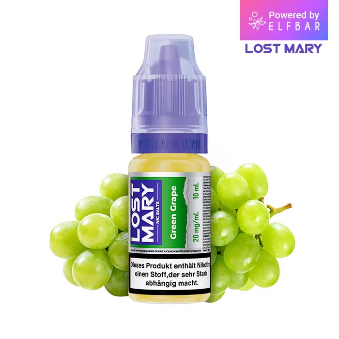 10x Elfbar Lost Mary Liquid Green Grape 10ml