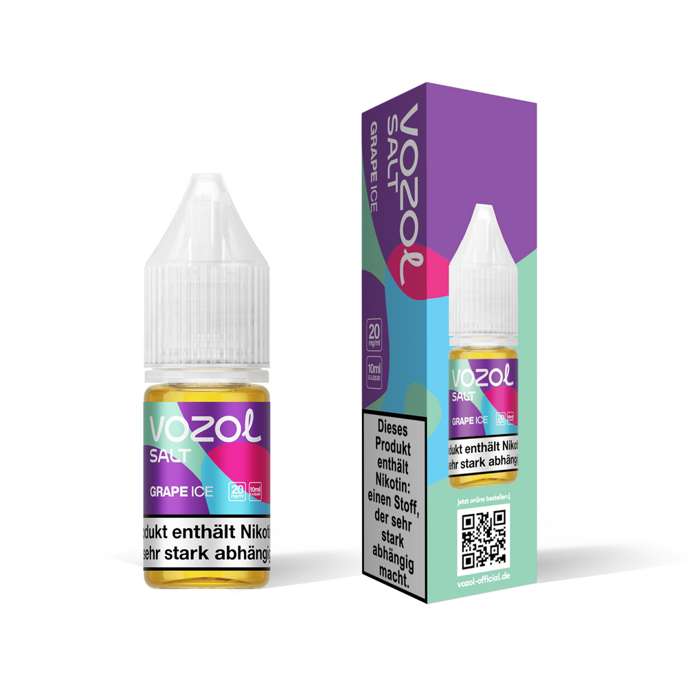 10x Vozol Liquid - Grape Ice - 10ml