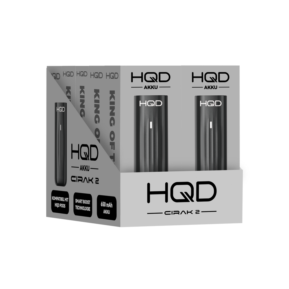 10x HQD Cirak 2 - Pod Kit 650 mAh - Farbe: Black