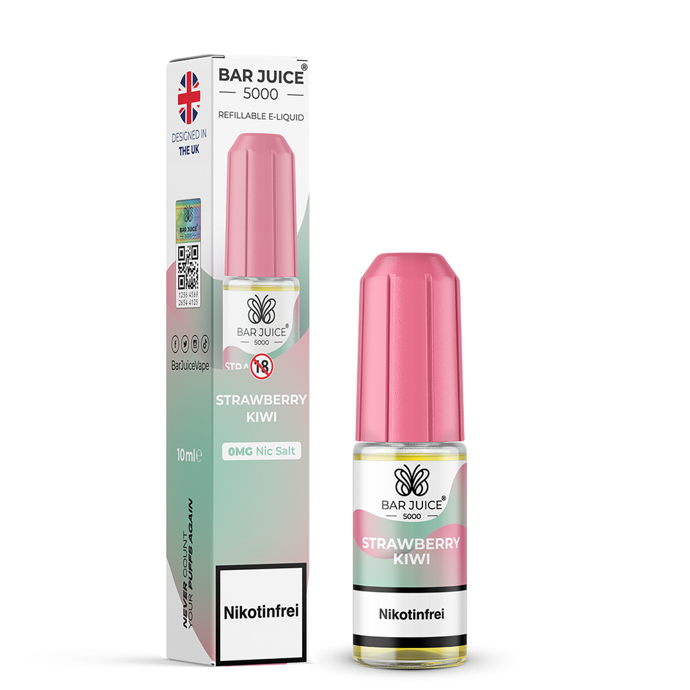 10x Bar Juice 5000 Strawberry Kiwi Nikotinsalz Liquid 10 ml