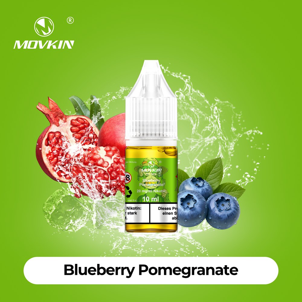 10x Movkin Liquid Blueberry Pomegranate - 10ml
