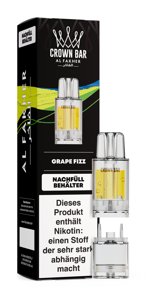 5x Al Fakher 12K PRO MAX Pod - Grape Fizz - 20mg Nikotingehalt