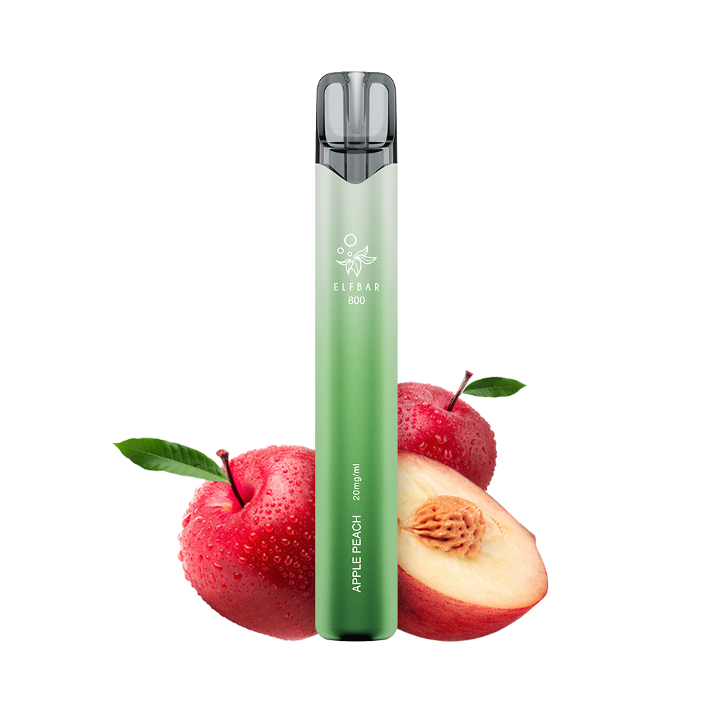 10x ELFBAR 800 Apple Peach 20mg Nikotin