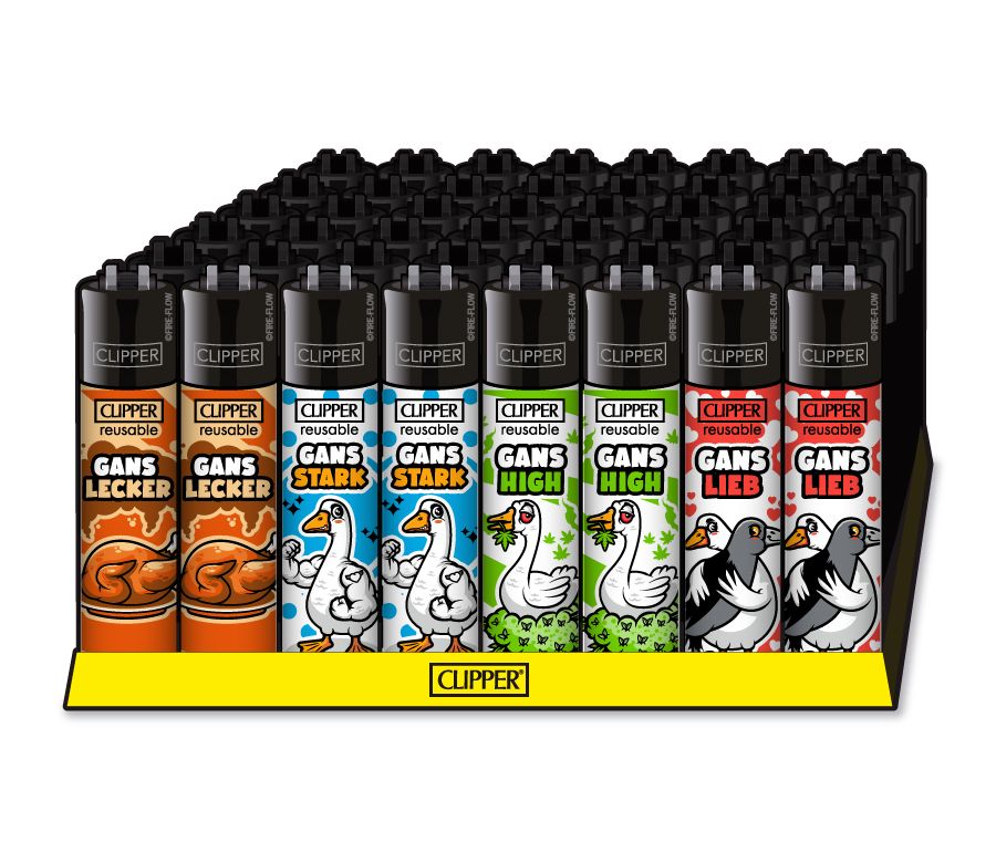 48x Clipper Reibrad Gänse nachfüllbar