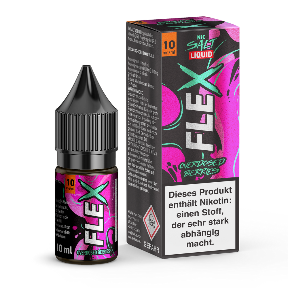 15x Revoltage Flex Overdosed - Berries - Nikotinsalz Liquid