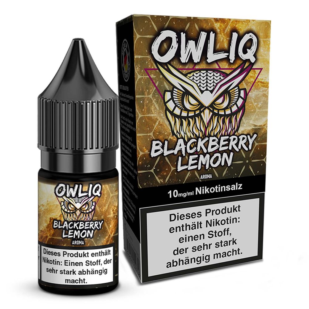 10x OWLIQ Nikotinsalz Liquid - Blackberry Lemon - 10ml