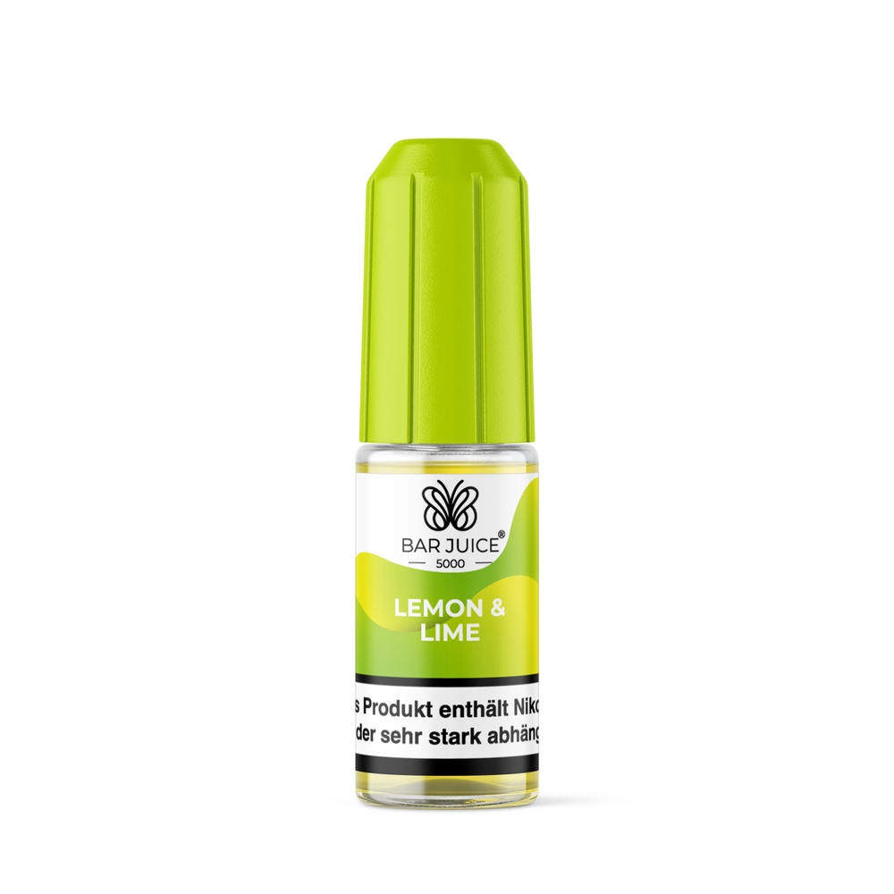10x Bar Juice 5000 Lemon and Lime Nikotinsalz Liquid 10 ml