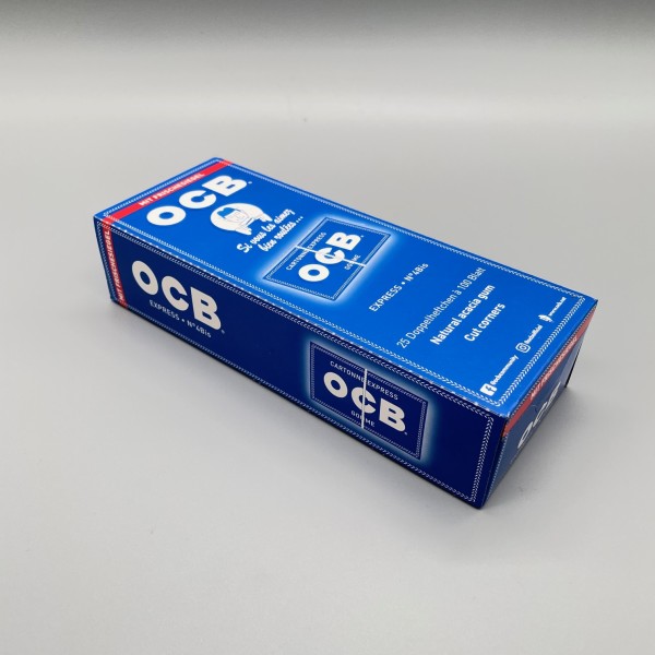 25x OCB Blau Gummizug, 100 Blatt
