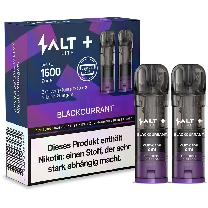 10x SALT Plus Lite Pods Blackcurrant 20mg/ml