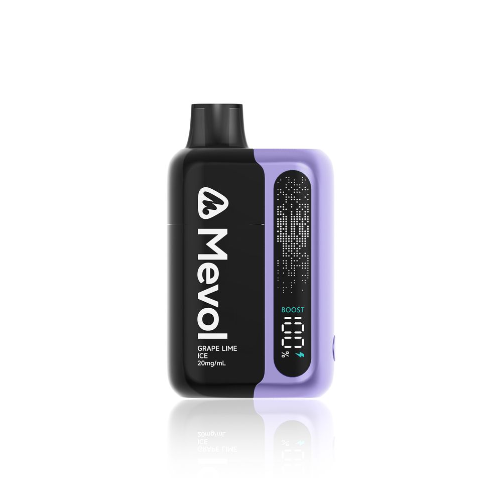 10x Mevol S7000 Grape Lime lce 2ml Pod + 10ml E-Liquid Tank
