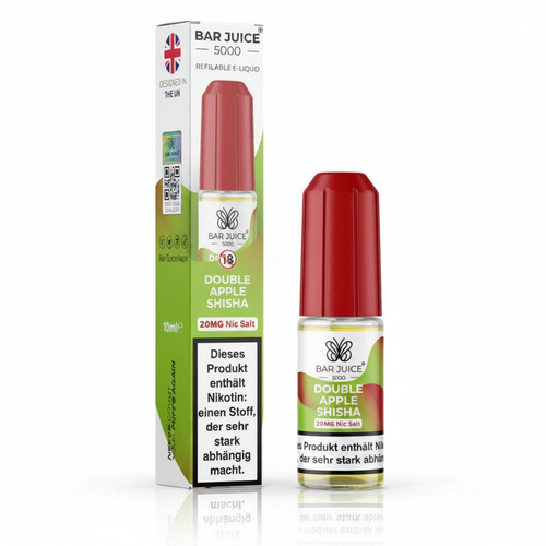 10x Bar Juice 5000 Nikotinsalz Liquid 10 ml Double Apple Shisha