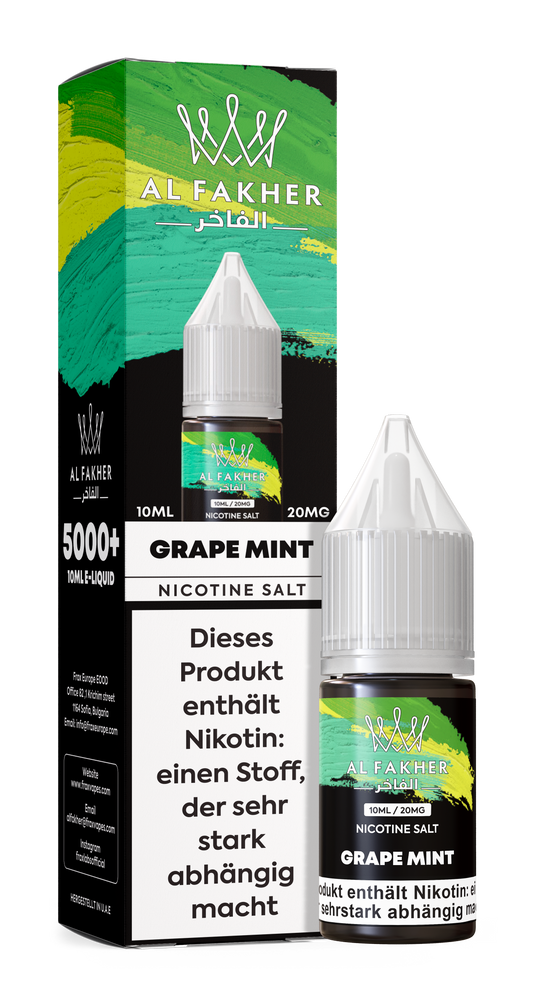 10x Al Fakher Liquid - GRAPE MINT