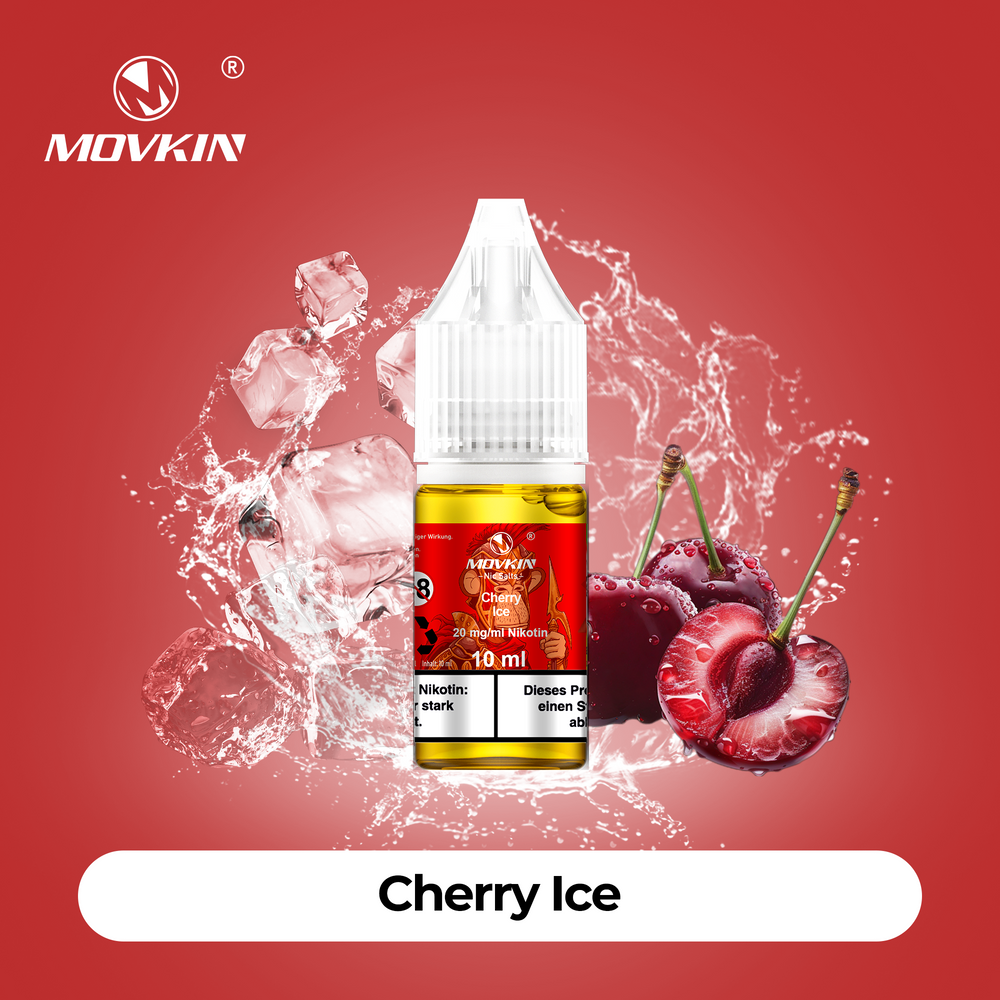 10x Movkin Liquid Cherry Ice - 10ml