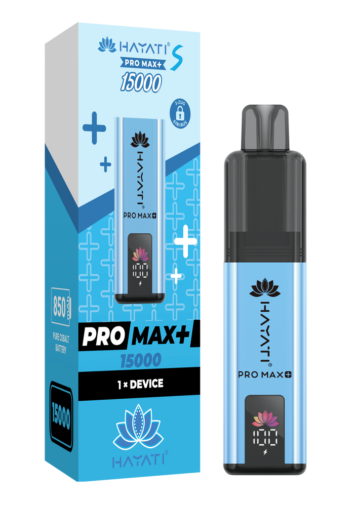 10x Hayati Pro Max+ 15K Akkuträger 850mAh Farbe: Blue