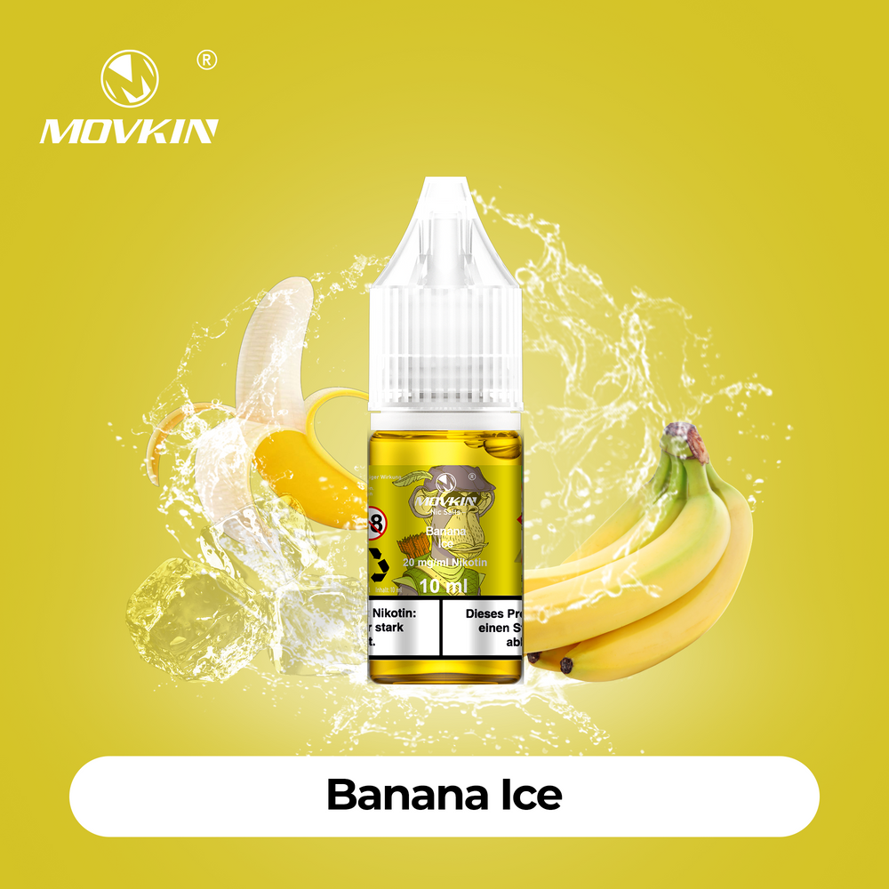 10x Movkin Liquid Banana Ice - 10ml