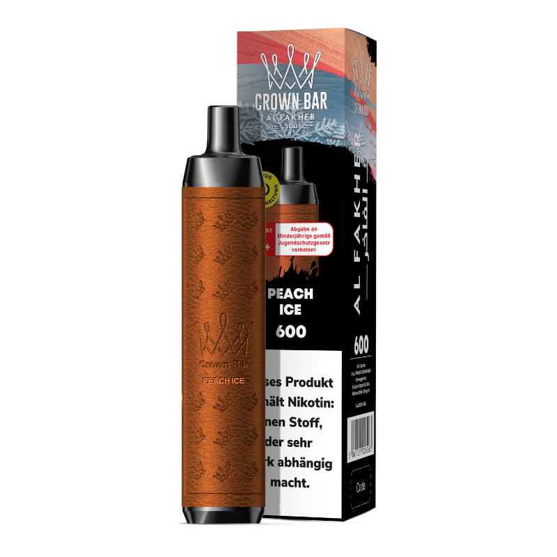 10x Al Fakher Crown Bar 600 Peach Ice