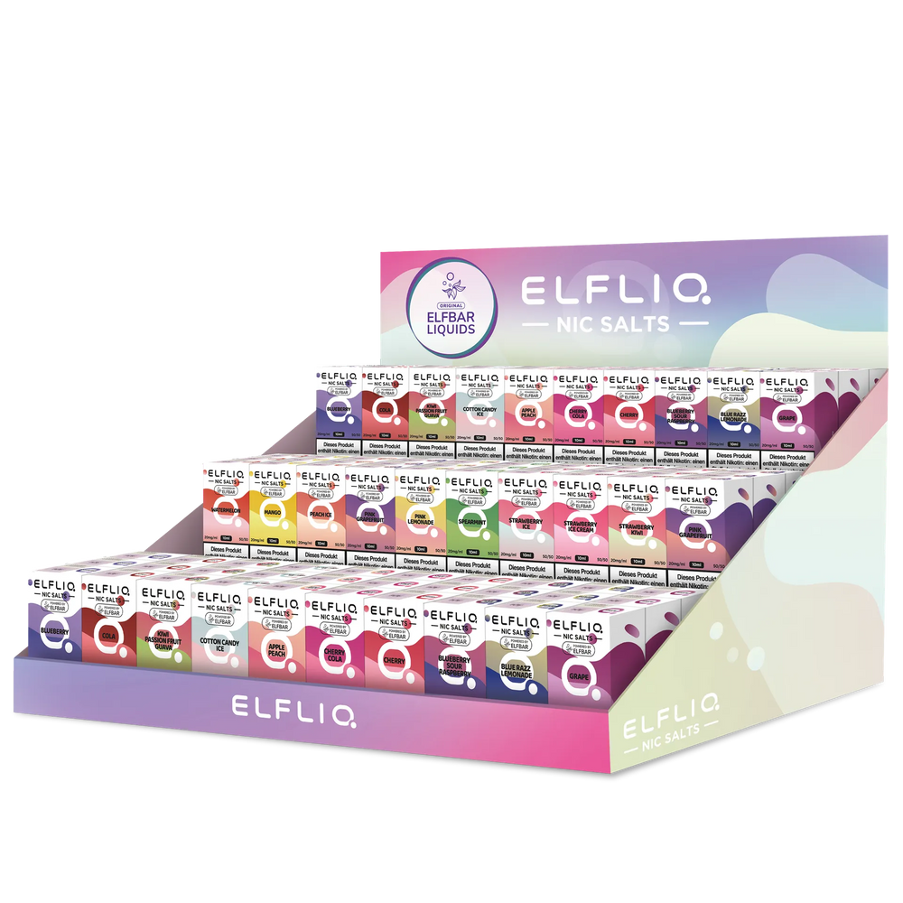 ELFLIQ - Nikotinsalz Liquid - Leer-Display (für 90 Liquids)
